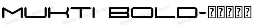 Mukti Bold字体转换